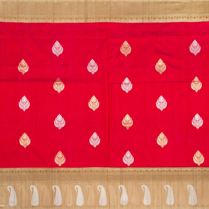 Kuberan Pink Beige Banarasi Saree