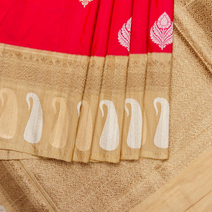Kuberan Pink Beige Banarasi Saree