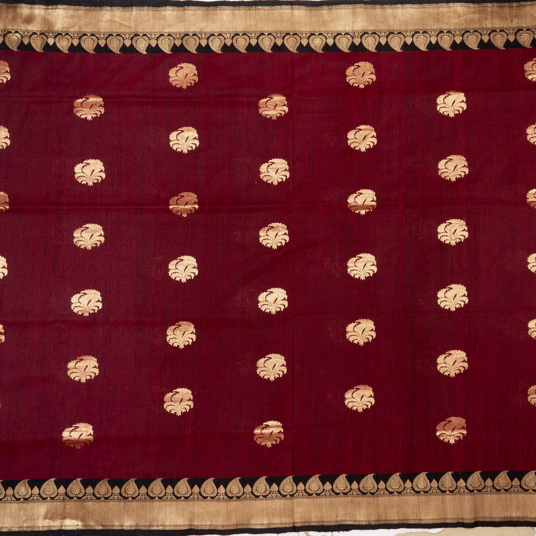 Kuberan Dark Brown Banarasi Saree