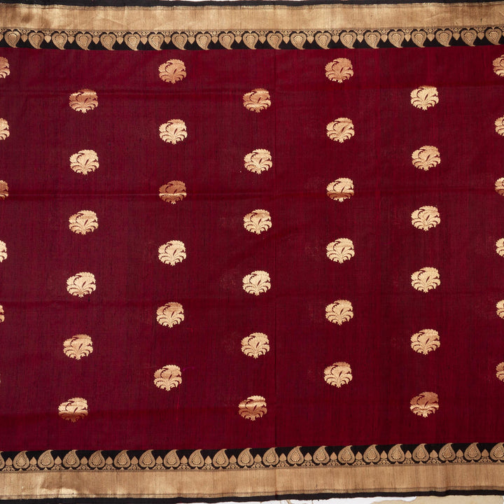 Kuberan Dark Brown Banarasi Saree