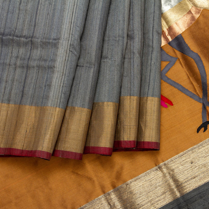 Kuberan Grey Banarasi Saree