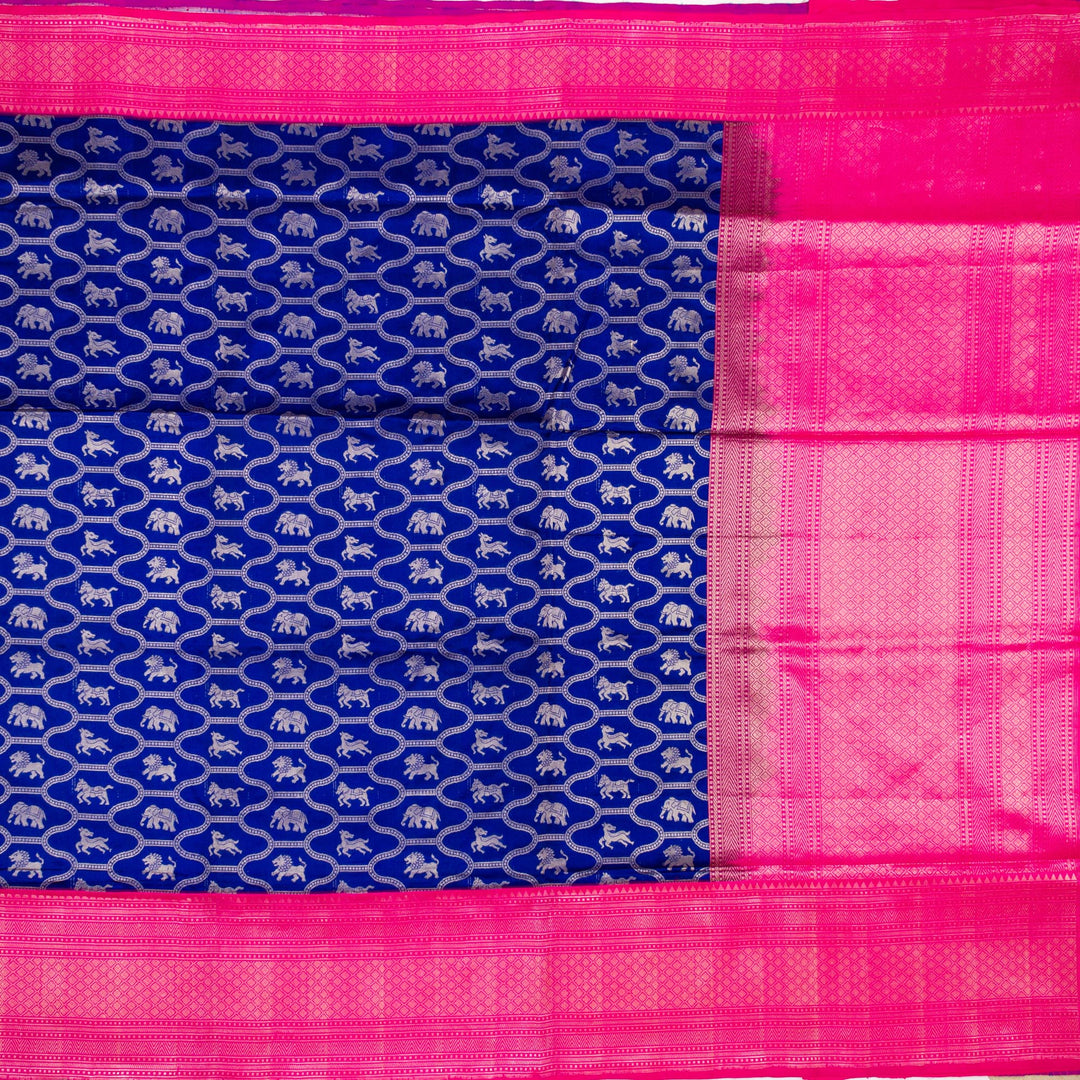 Kuberan Royal Blue Banarasi Saree