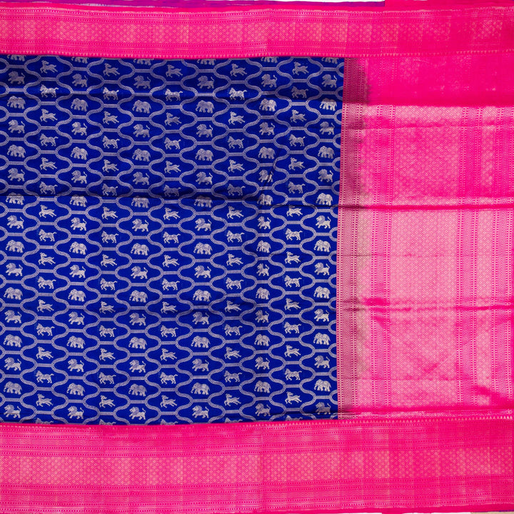 Kuberan Royal Blue Banarasi Saree