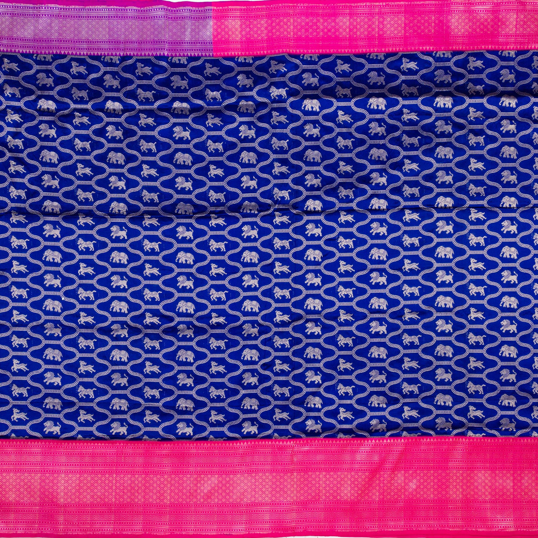 Kuberan Royal Blue Banarasi Saree