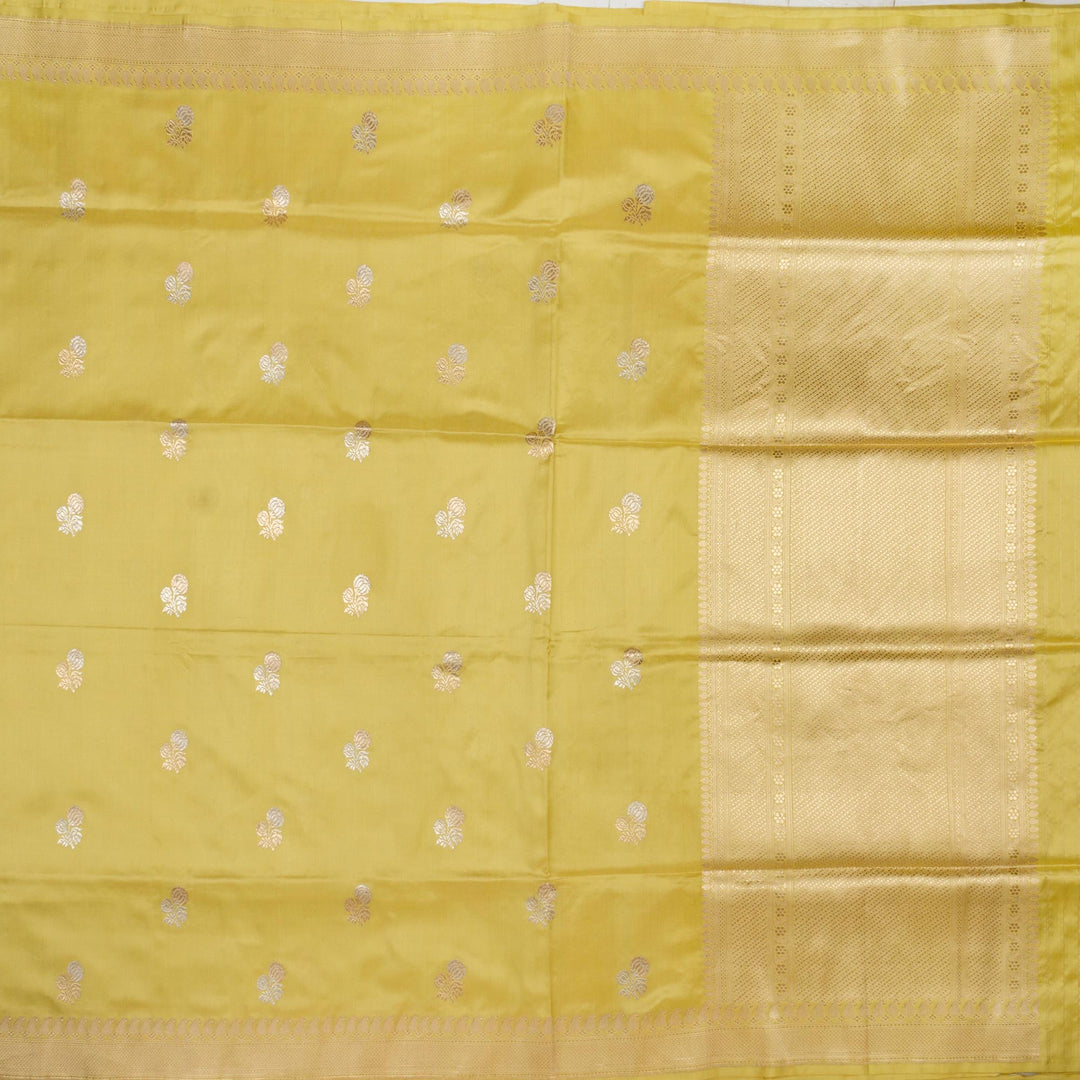 Kuberan Mehandi Green Banarasi Saree