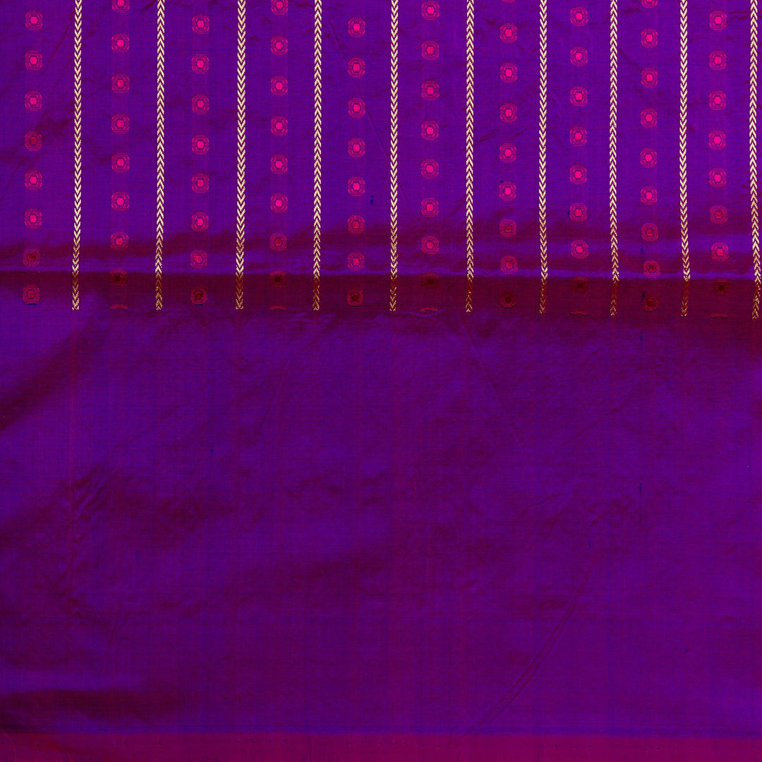 Kuberan Navy Blue Banarasi Saree