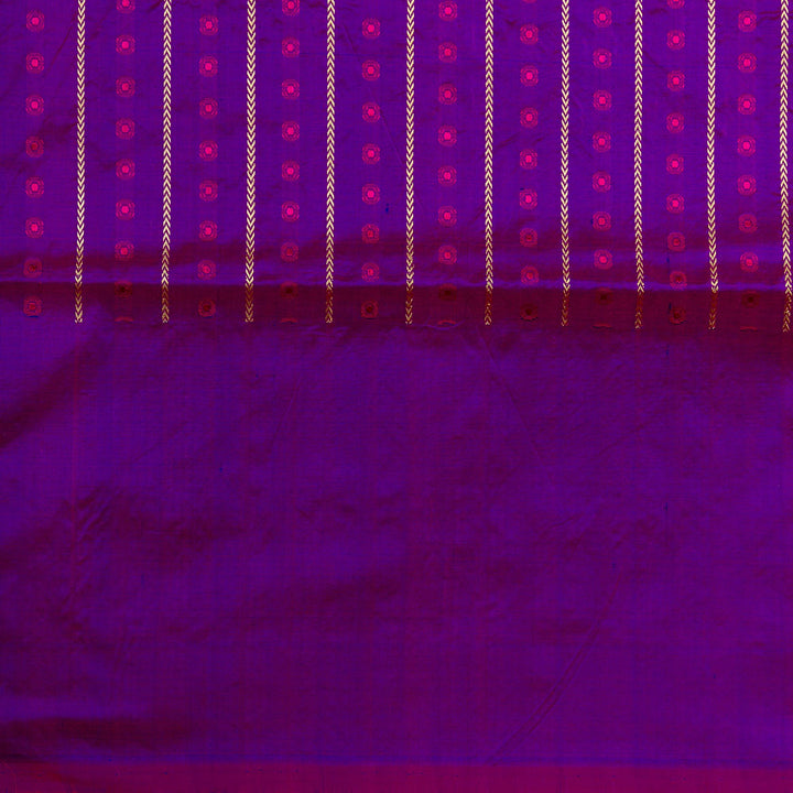 Kuberan Navy Blue Banarasi Saree