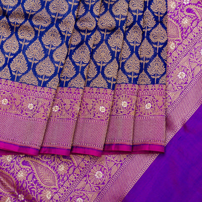Kuberan Purple Banarasi Saree