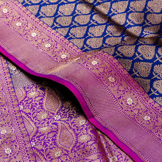 Kuberan Purple Banarasi Saree