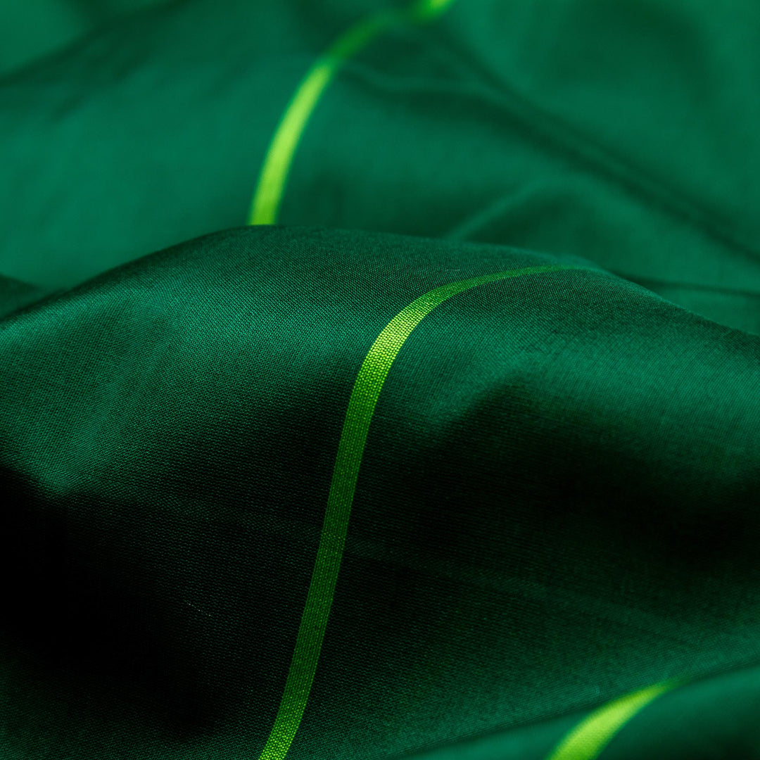 Kuberan Green Pink Banarasi Saree