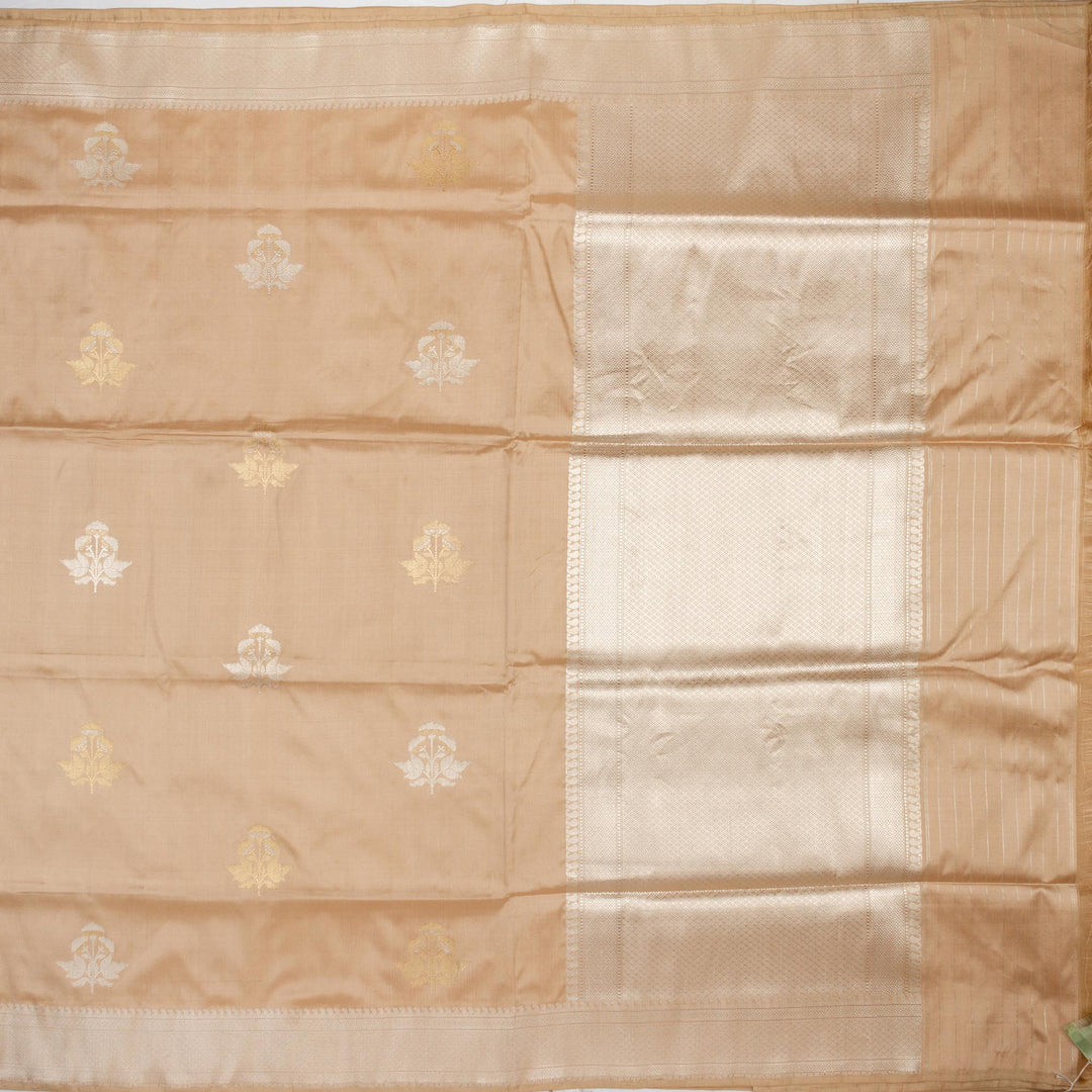 Kuberan Cream Beige Banarasi Saree