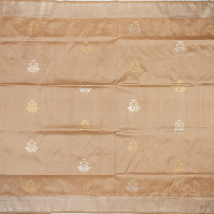 Kuberan Cream Beige Banarasi Saree
