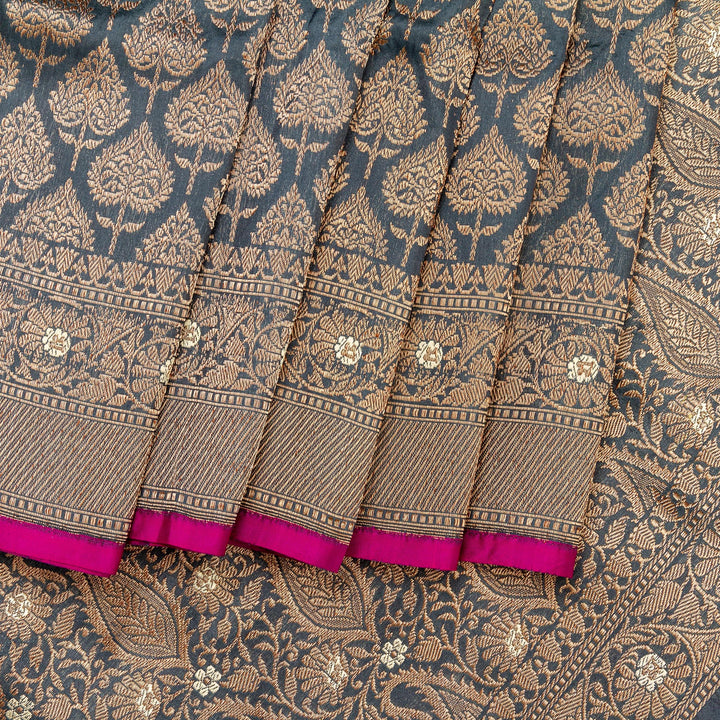 Kuberan Grey Banarasi Saree