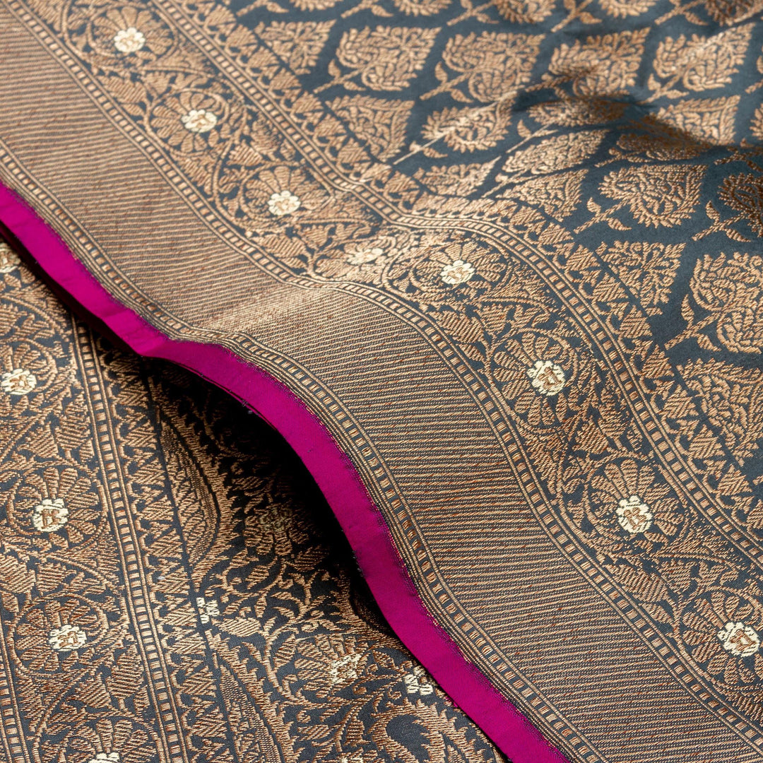 Kuberan Grey Banarasi Saree