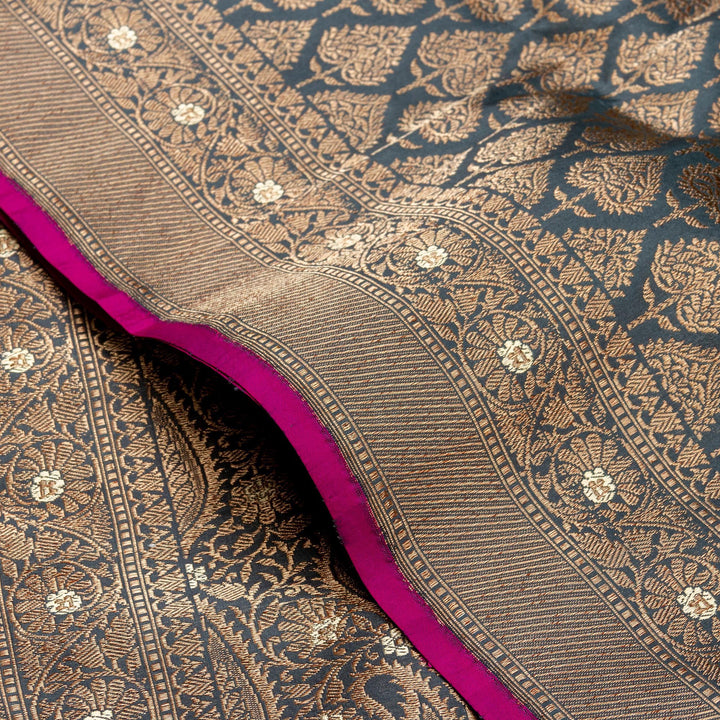 Kuberan Grey Banarasi Saree