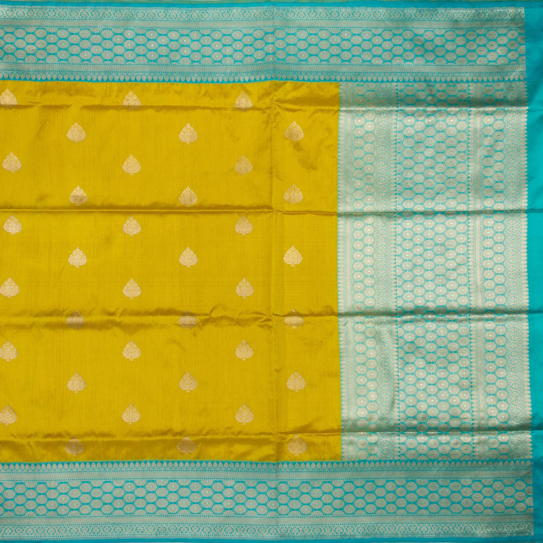 Kuberan Green Blue Banarasi Saree