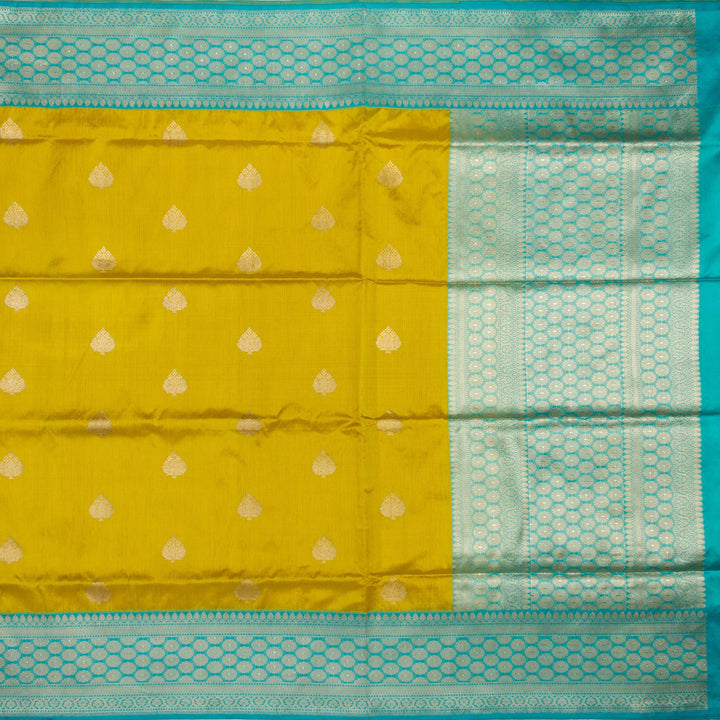 Kuberan Green Blue Banarasi Saree