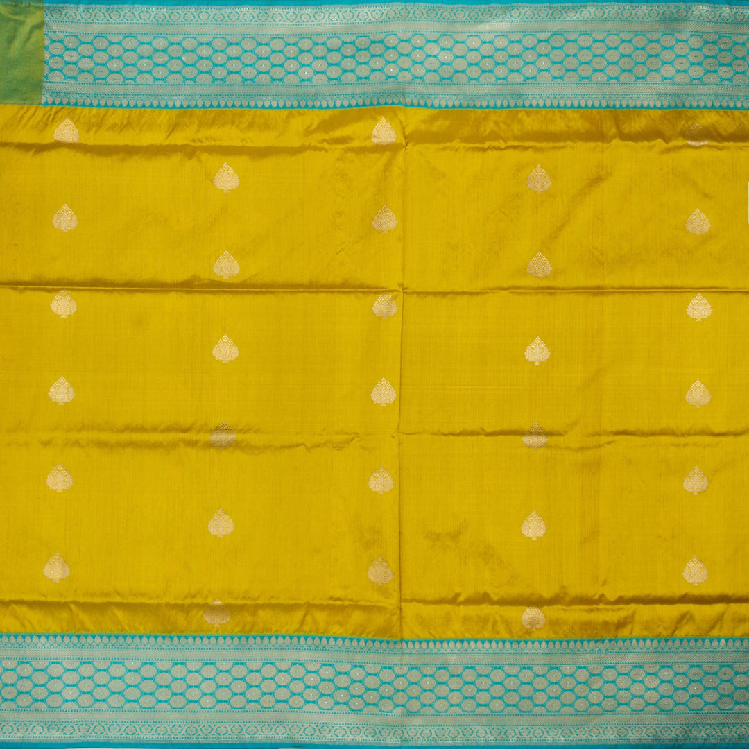 Kuberan Green Blue Banarasi Saree