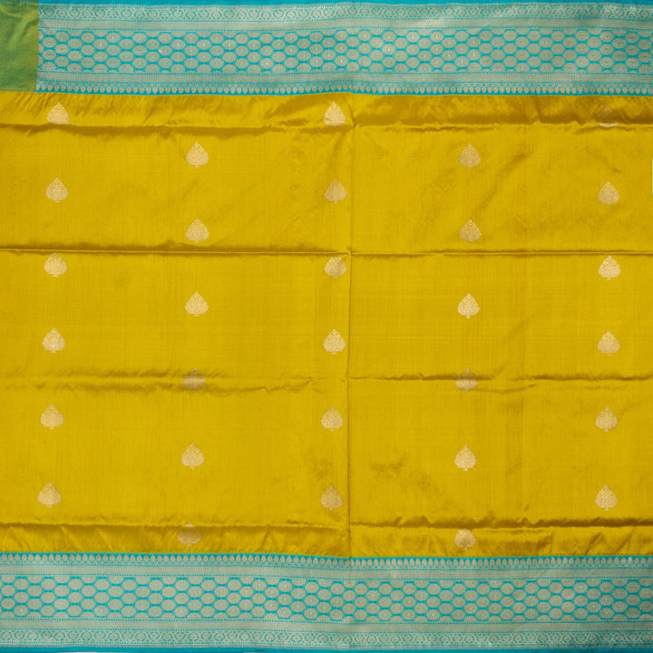 Kuberan Green Blue Banarasi Saree