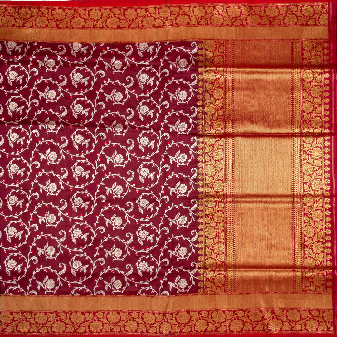 Kuberan Maroon Banarasi Saree