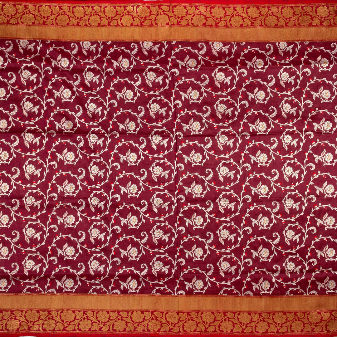 Kuberan Maroon Banarasi Saree