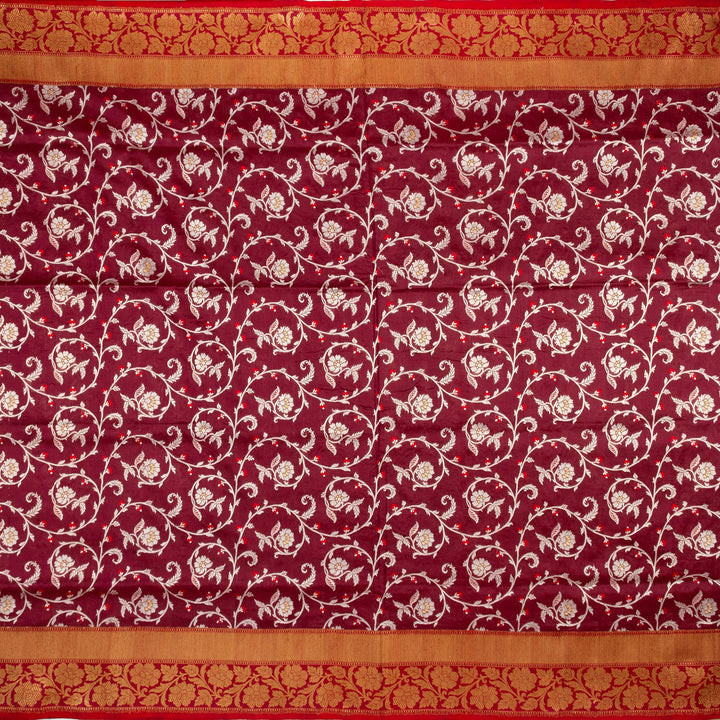 Kuberan Maroon Banarasi Saree
