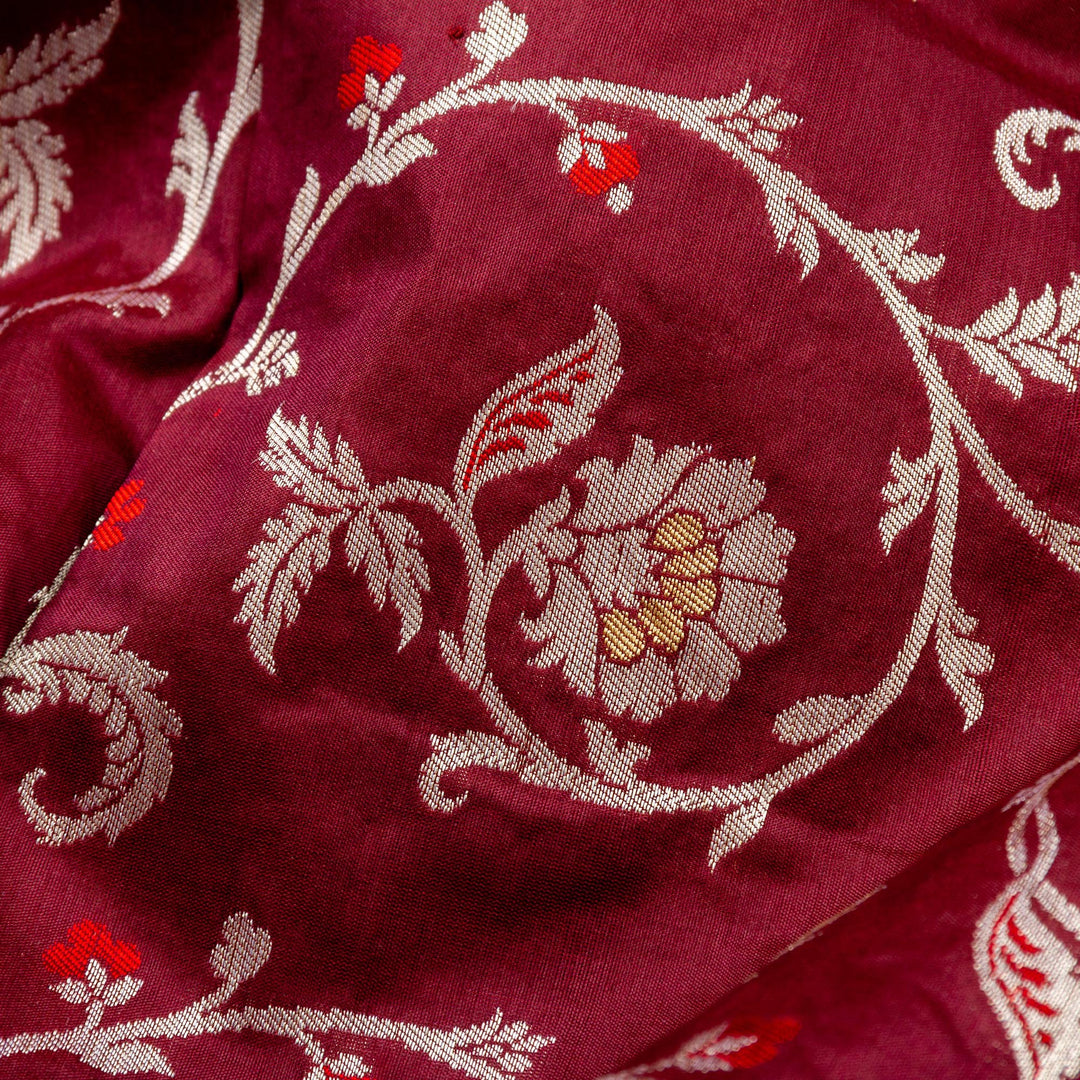 Kuberan Maroon Banarasi Saree