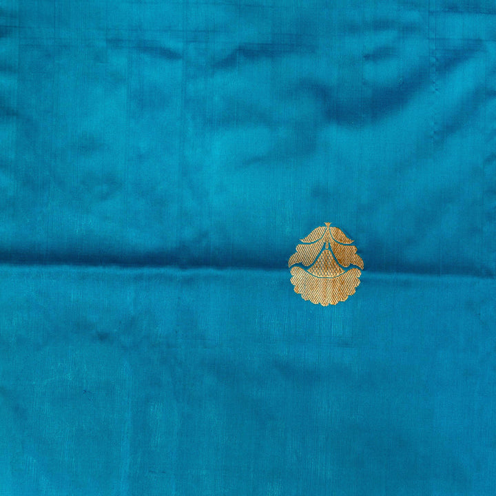 Kuberan Cream Blue Banarasi Saree