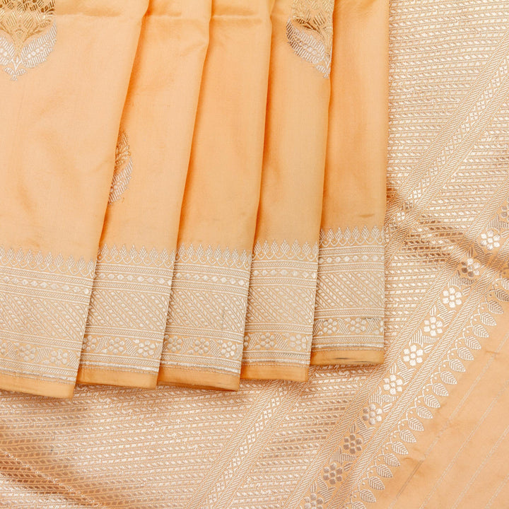 Kuberan Candle Cream Banarasi Saree