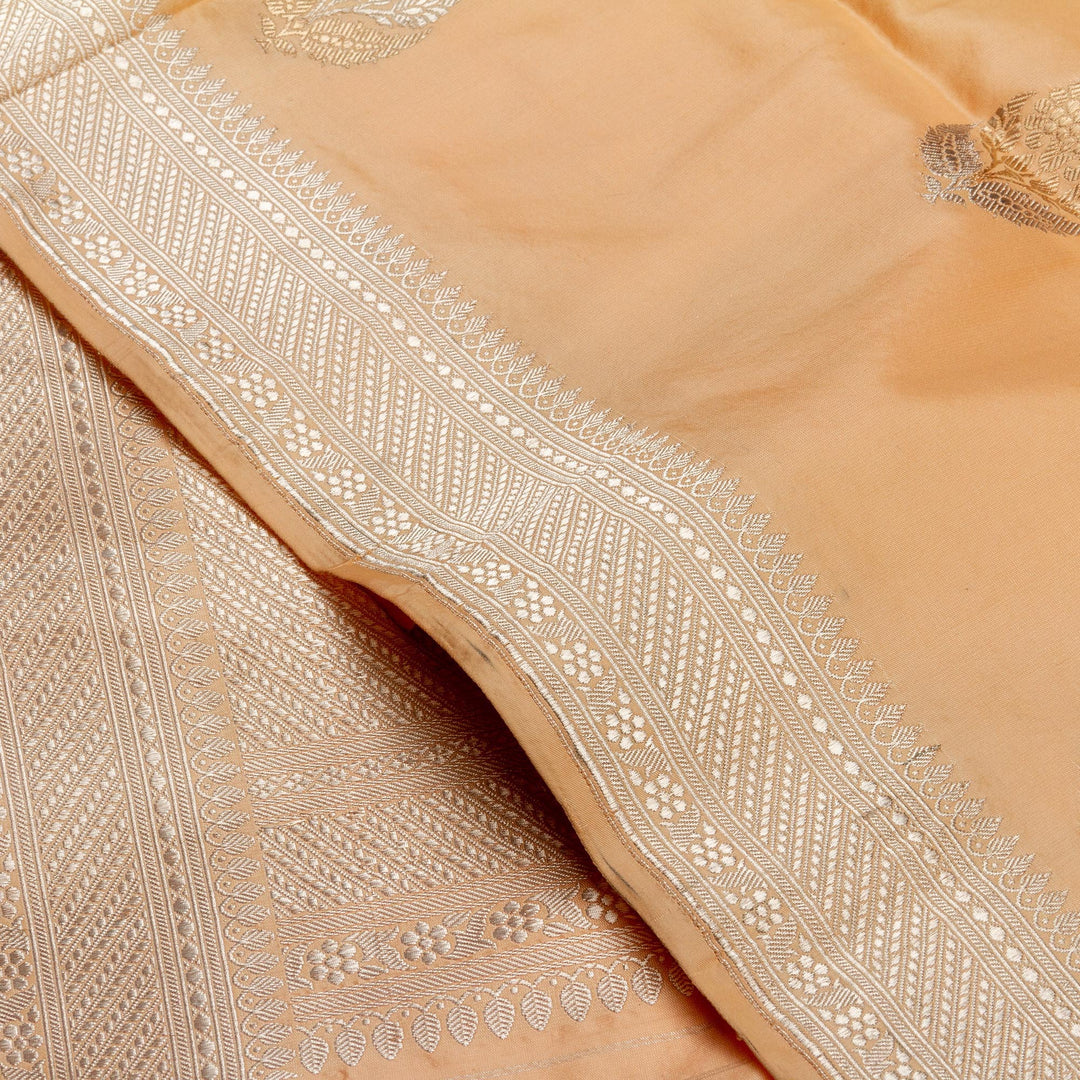 Kuberan Candle Cream Banarasi Saree