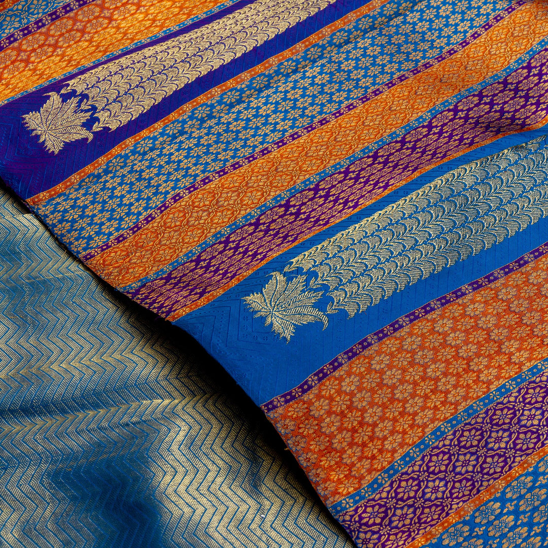 Kuberan Blue Kanchivaram Silk Saree