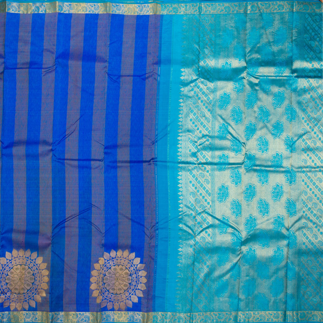 Kuberan Blue Kanchivaram Silk Saree