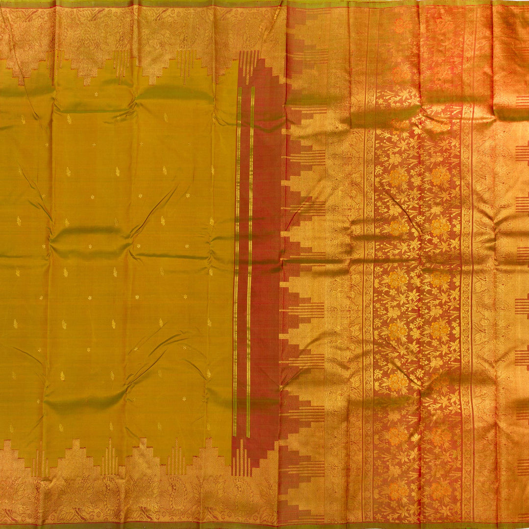 Kuberan Mehandi Kanchivaram Silk Saree