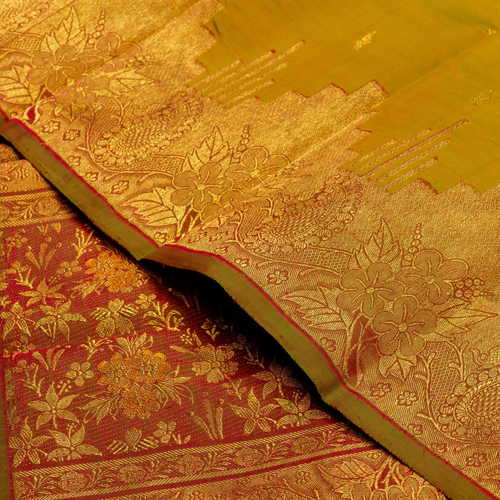 Kuberan Mehandi Kanchivaram Silk Saree