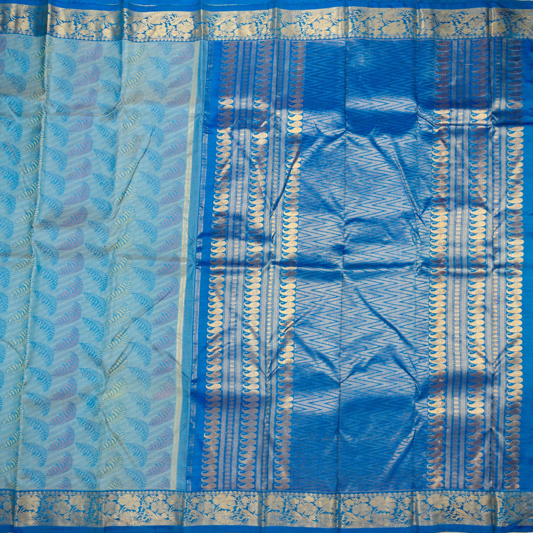 Kuberan Blue Kanchivaram Silk Saree