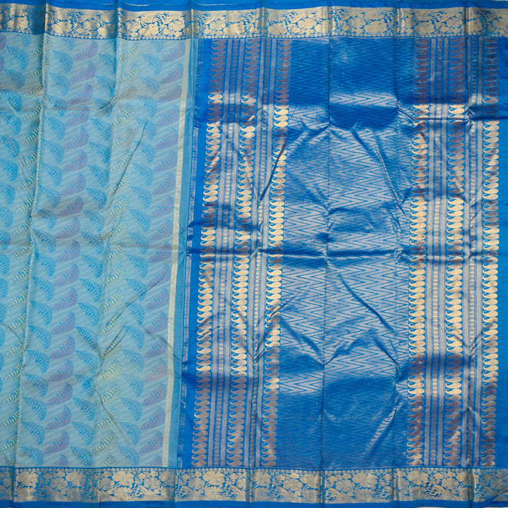 Kuberan Blue Kanchivaram Silk Saree