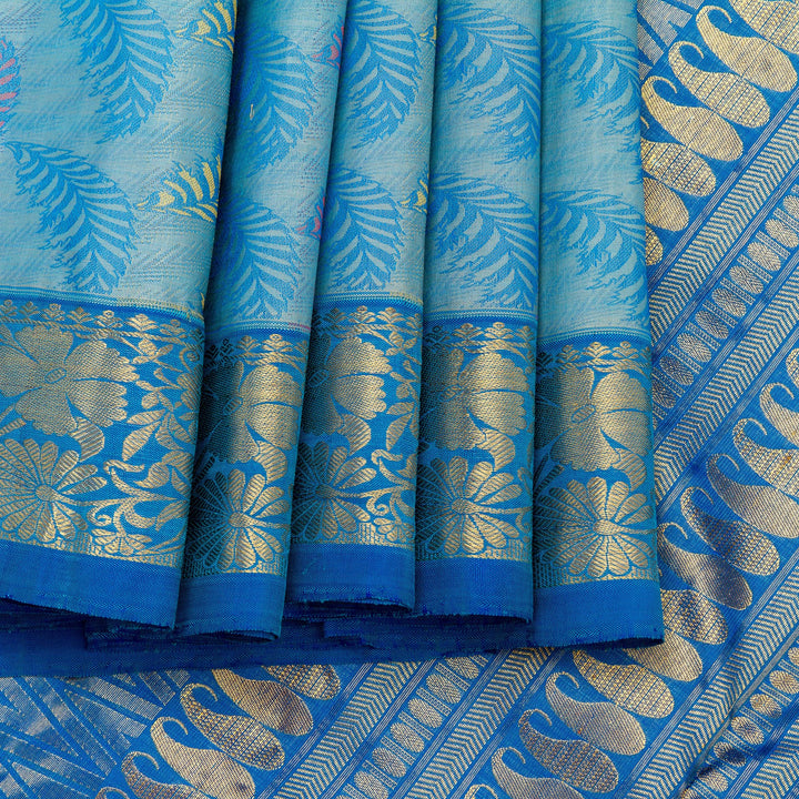 Kuberan Blue Kanchivaram Silk Saree