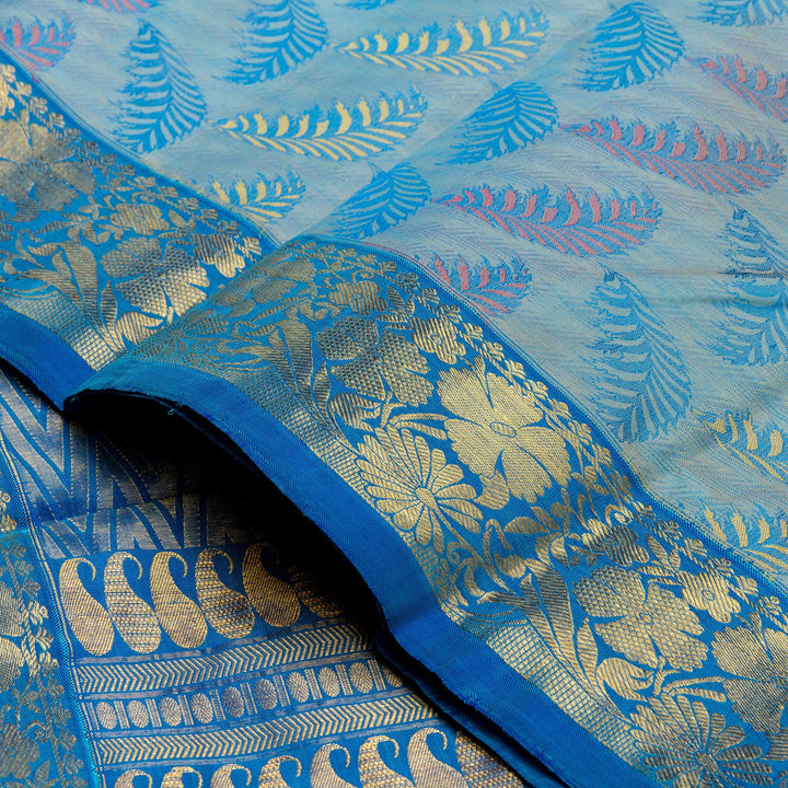 Kuberan Blue Kanchivaram Silk Saree
