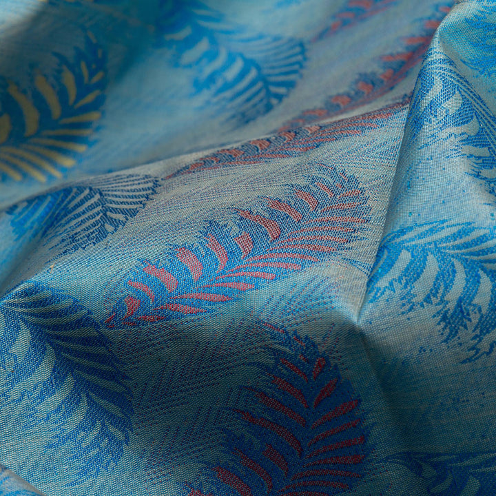 Kuberan Blue Kanchivaram Silk Saree