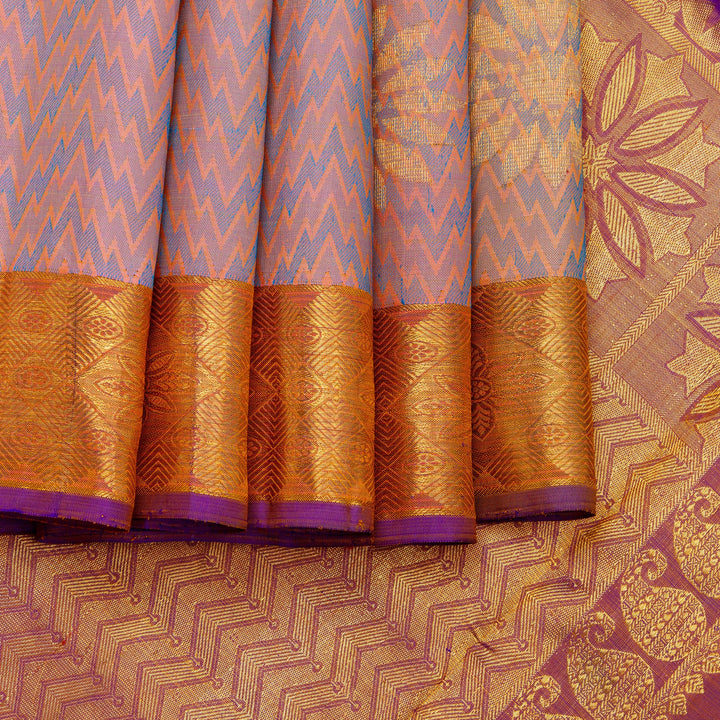 Kuberan Light Lavender Kanchivaram Silk Saree