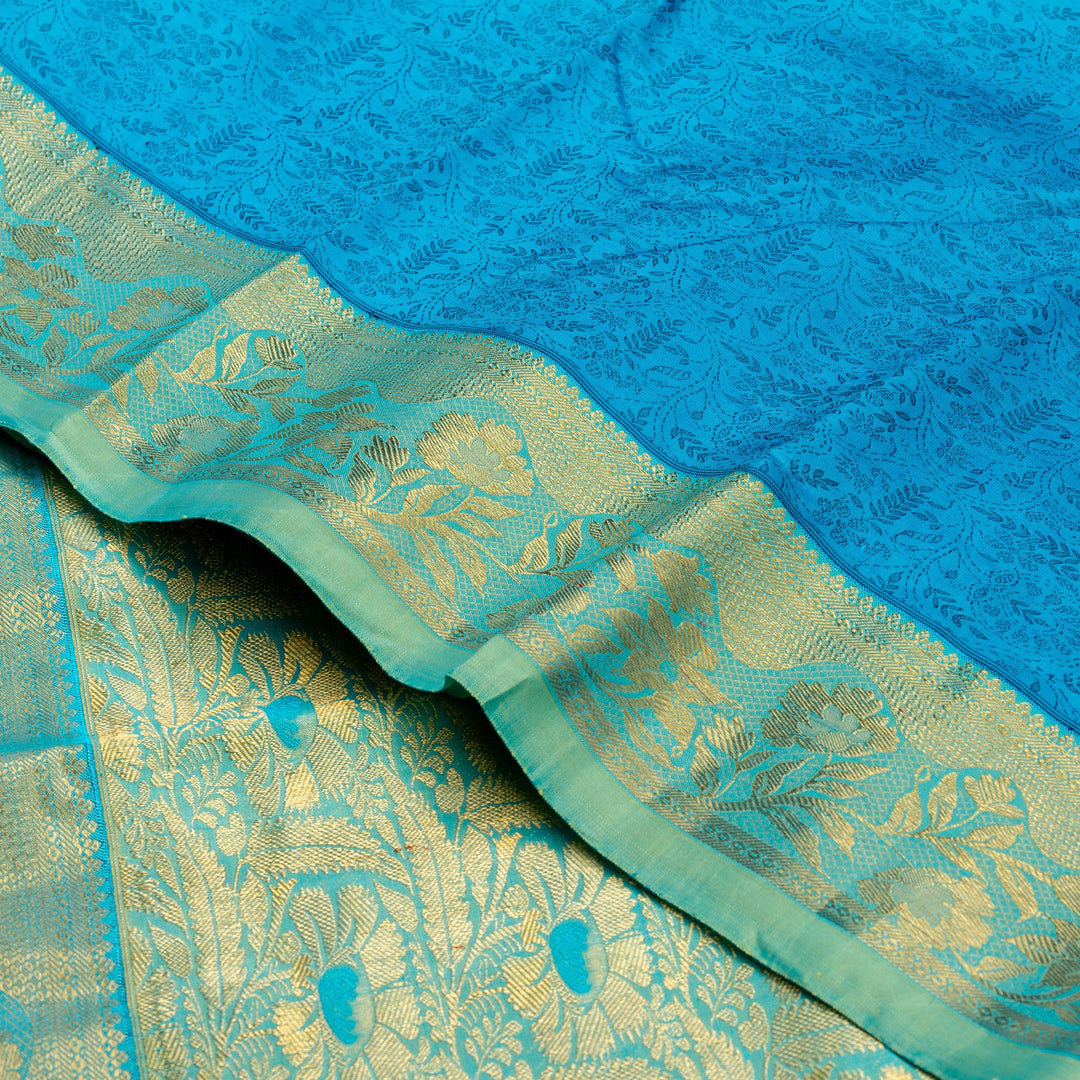 Kuberan Blue Kanchivaram Silk Saree