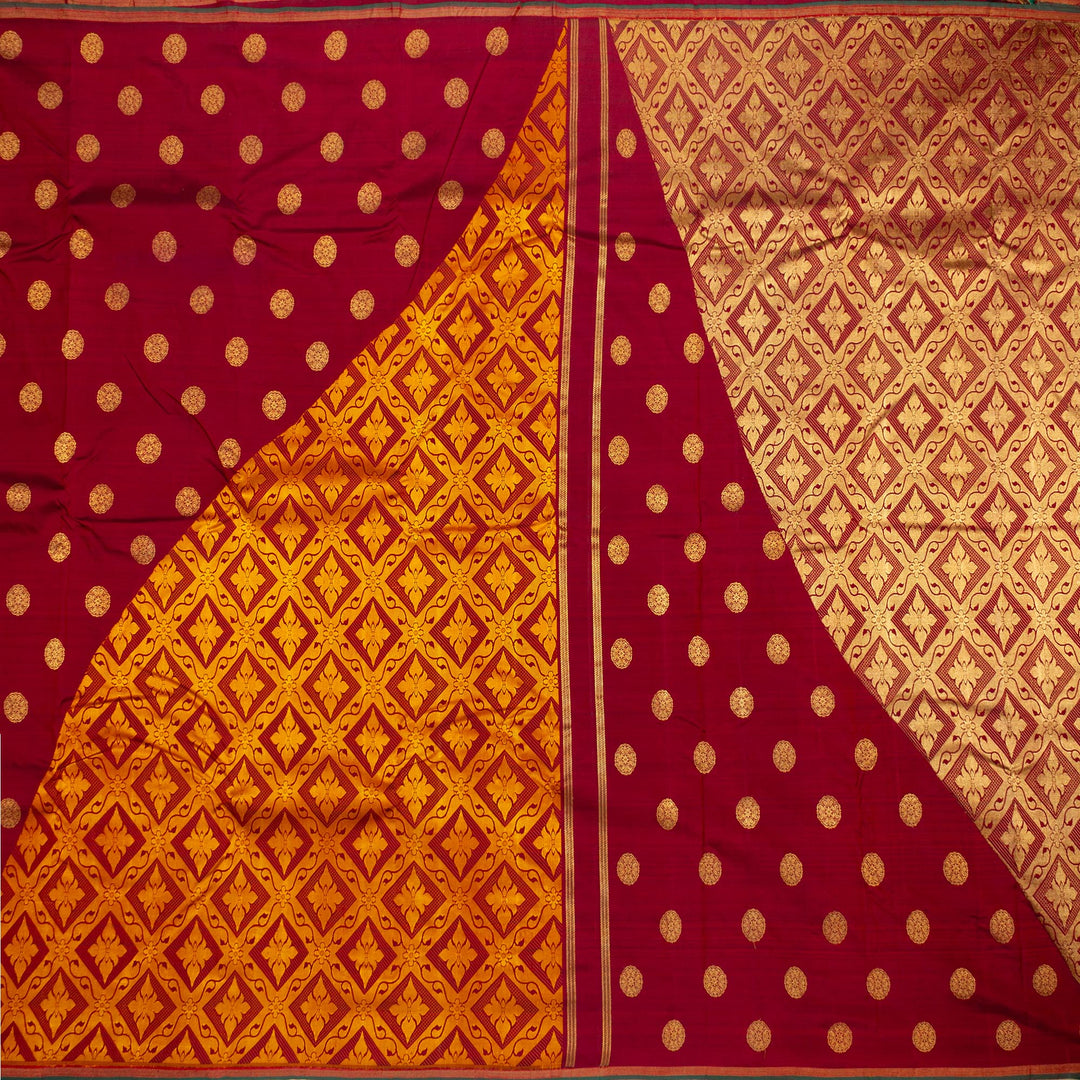 Kuberan Brown Kanchivaram Silk Saree