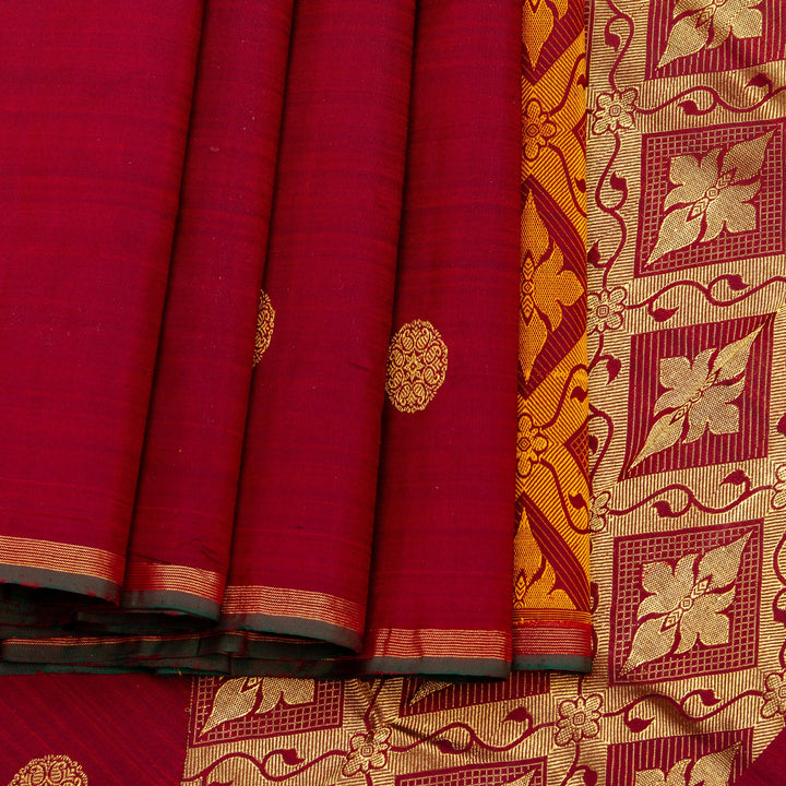 Kuberan Brown Kanchivaram Silk Saree