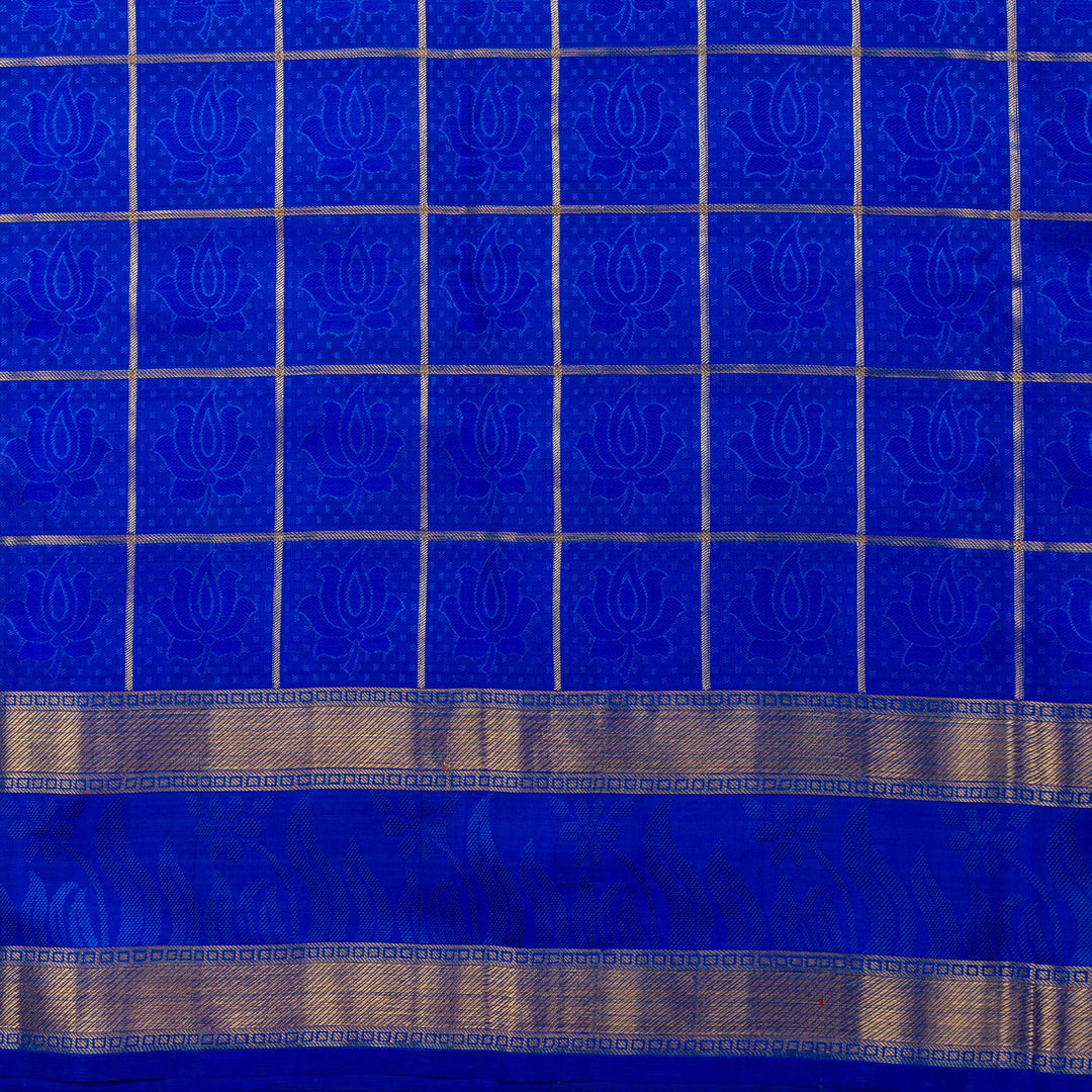 Kuberan Royal Blue Kanchivaram Silk Saree