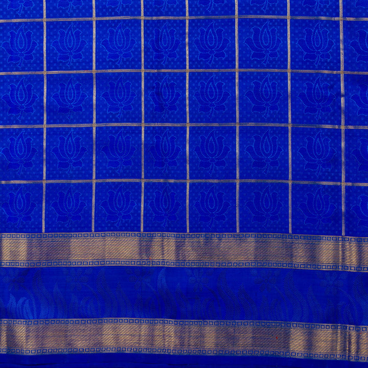 Kuberan Royal Blue Kanchivaram Silk Saree