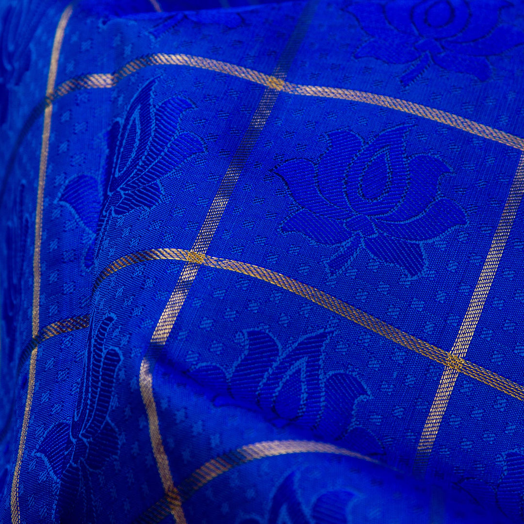 Kuberan Royal Blue Kanchivaram Silk Saree