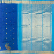 Azure Kanchivaram Silk Saree