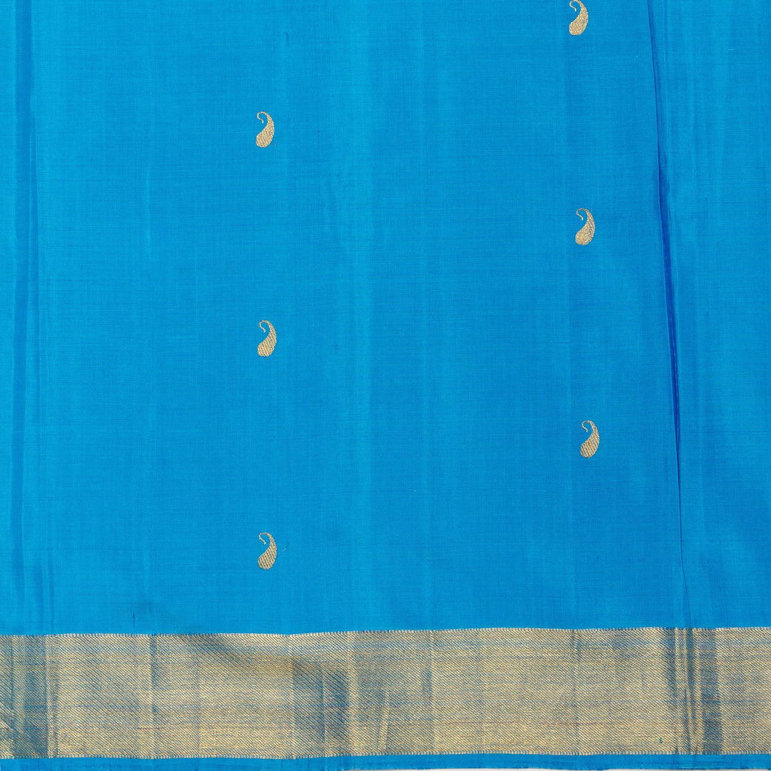 Azure Kanchivaram Silk Saree