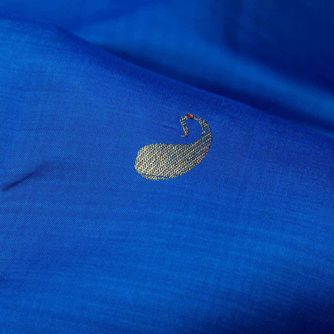 Azure Kanchivaram Silk Saree
