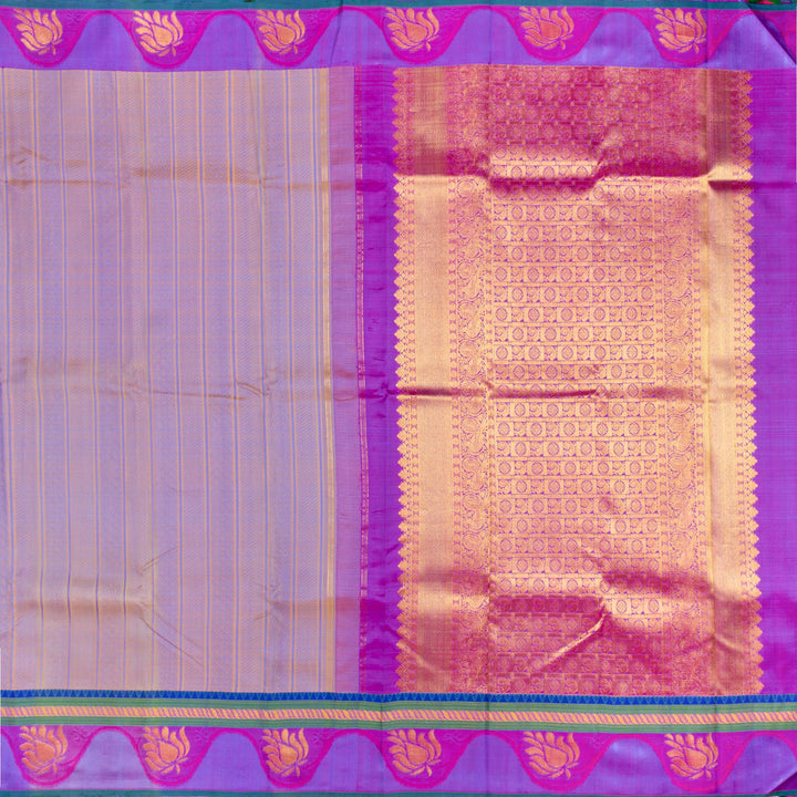 Kuberan Light Purple Kanchivaram Silk Saree